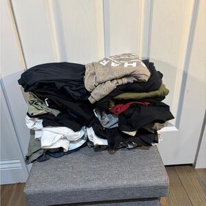 Gymshark Men's Shirts and Tank Tops - Black, Gray, White, Green